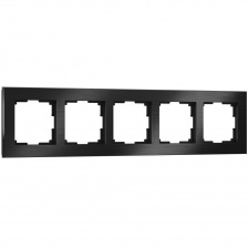 Рамка Aluminium черный алюминий W0051708