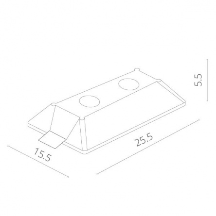 Точечный светильник Invisible A9215PL-2WH фото 2